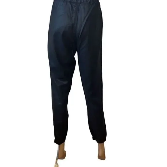 AG Adriano Coated Black Tapered Jogger Pants M - Picture 7 of 15